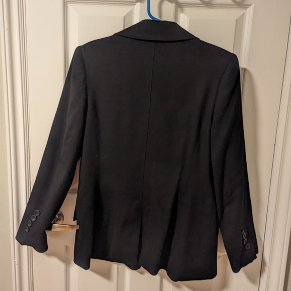 Women's Jaeger Wool & Cashmere Black Blazer (Size 10) - Picture 7 of 13